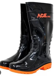 [PF-35] BOTA PVC CAÑA LARGA COLOR NEGRO TALLA 38